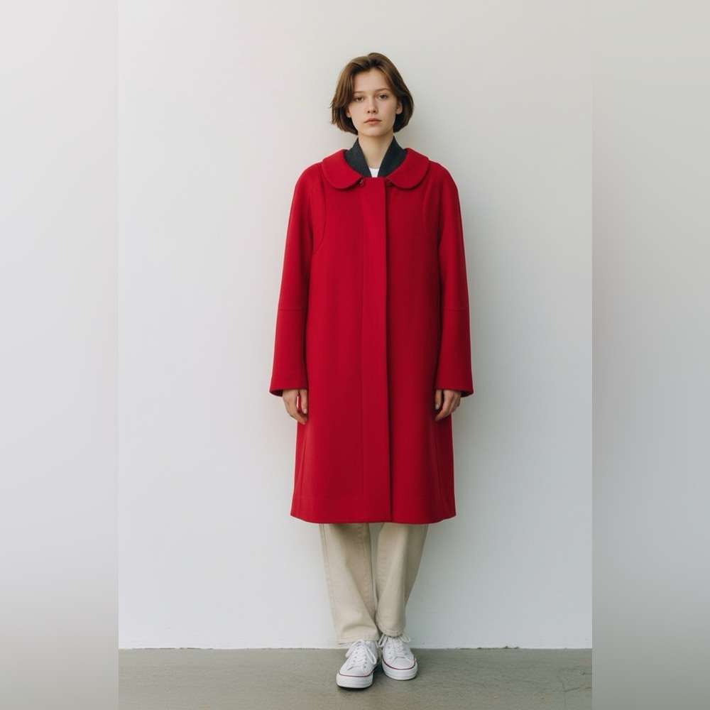 Marni red wool coat - Picture 3 of 12